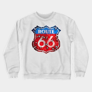 Route 66 - Old sign Crewneck Sweatshirt